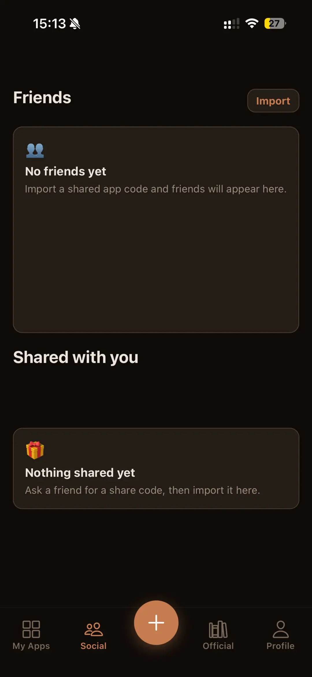 Social Tab app screenshot